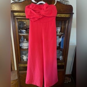Do Be brand red strapless jumpsuit/romper